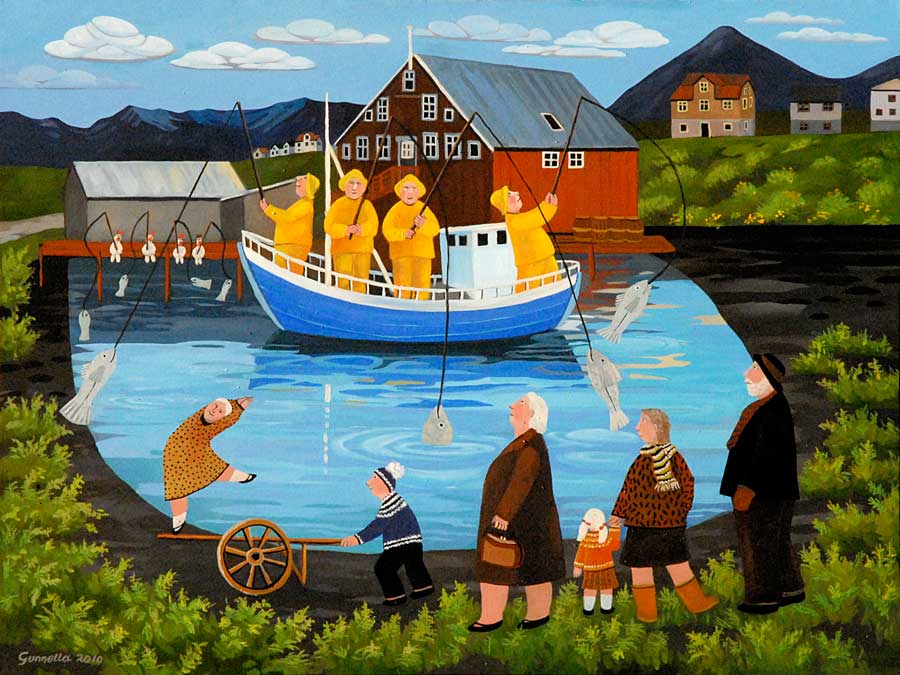 Þeir fiska sem róa /  Those who row also fish in a row